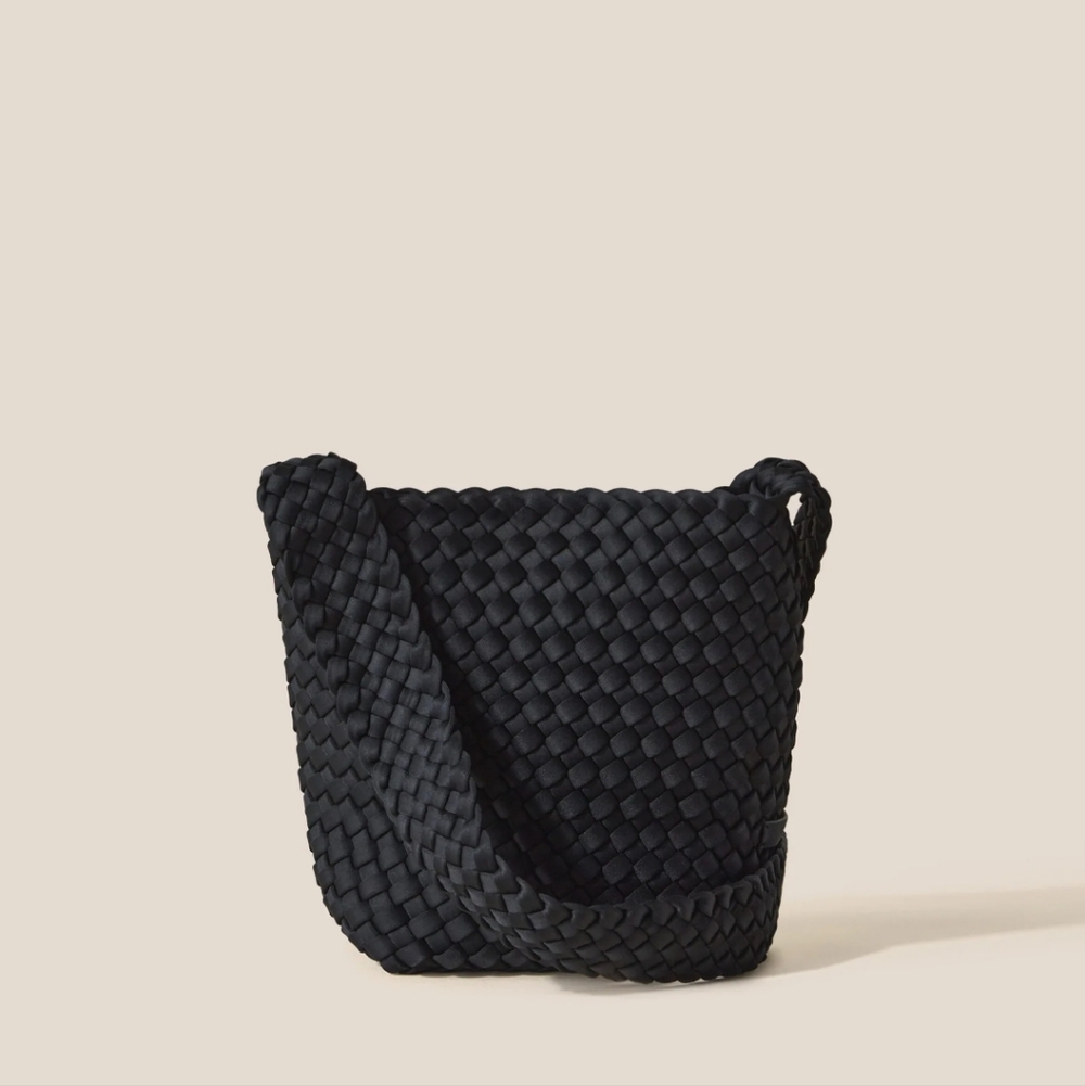 Naghedi Laguna Black Woven Bag